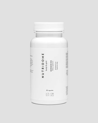 Berberine HCl cholesterol-, suiker- en bloeddrukverlagende tabletten Nutridome 60 capsules - 1