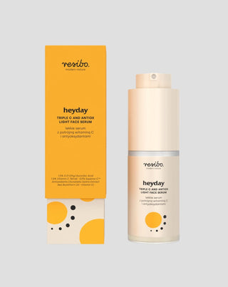 Voedend, verhelderend Heyday gezichtsserum met antioxidanten en driedubbele vitamine. C 30 ml Resibo - 4