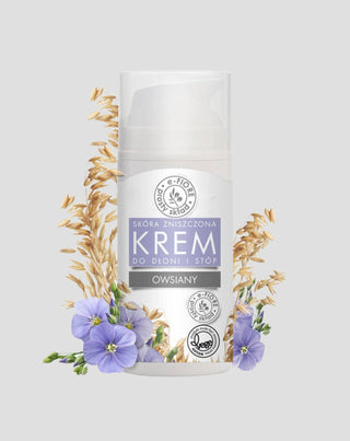 Havermoutcrème met lijnzaad en sinaasappelolie voor handen en voeten E-Fiore - 1