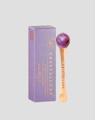 3D Oogmassageapparaat met amethist en Crystallove crème-applicator - 1