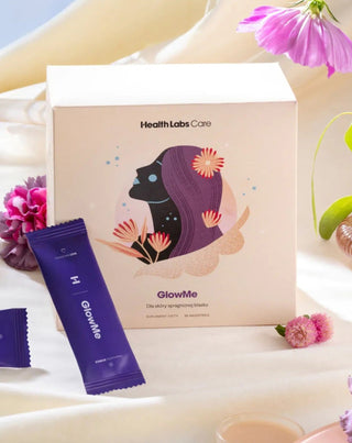 Voedingssupplement dat de huidconditie verbetert met collageen en vitamines GlowMe van Health Labs Care - 2
