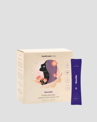 Voedingssupplement dat de huidconditie verbetert met collageen en vitamines GlowMe van Health Labs Care - 1