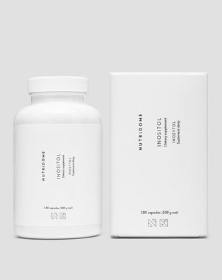 Inositol 1000 mg/dag voor het verlagen van de bloedsuikerspiegel, insulineresistentie en ondersteuning van de vruchtbaarheid Nutridome 180 st. - 2