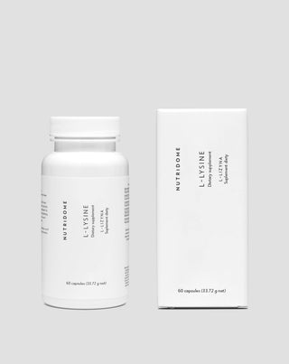 L-lisine aminozuur dat de collageenproductie, een gezonde huid en sterke botten ondersteunt Nutridome 60 capsules - 2