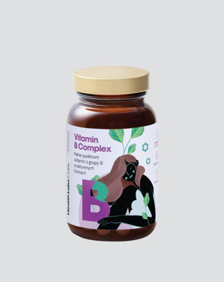 Glutenvrij en lactosevrij vitamine B-complex Health Labs Care 60 capsules - 1