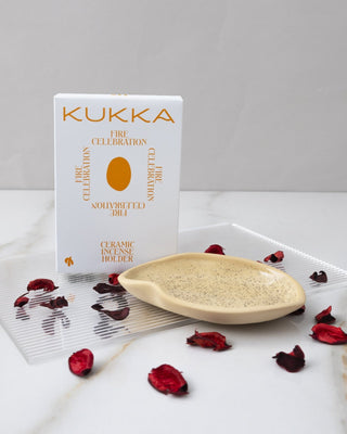 Keramische handgemaakte basis voor Palo Santo van Kukka - 4