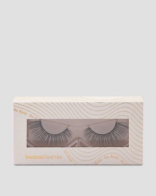 2D kunstwimpers op een strip, zeer zacht, voor meervoudig gebruik, Go Bold Bamm!Lashes - 1