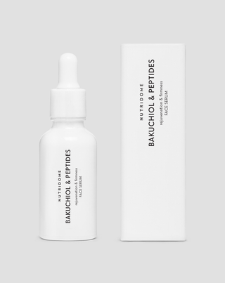 Serum met bakuchiol en peptiden voor rimpels en een stevigere huid, plantaardig alternatief voor retinol Nutridome - 2