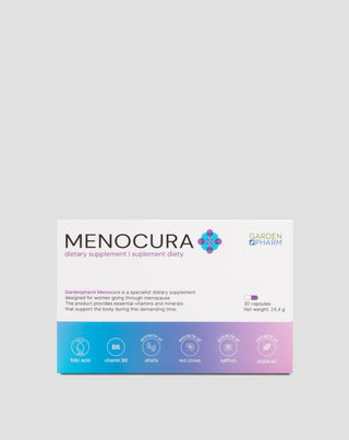 Voedingssupplement ter verlichting van de symptomen van de menopauze Menocura Gardenpharm 30 capsules - 1