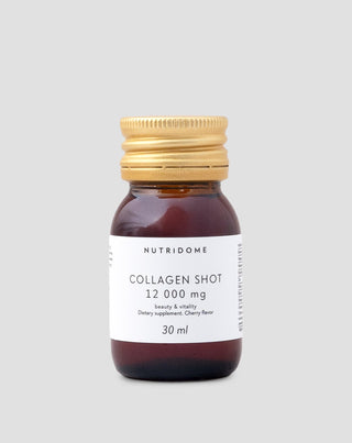 Collageenshot in vloeibare vorm 12.000 mg met vitamines, voedingssupplement Nutridome 30 ml - 1