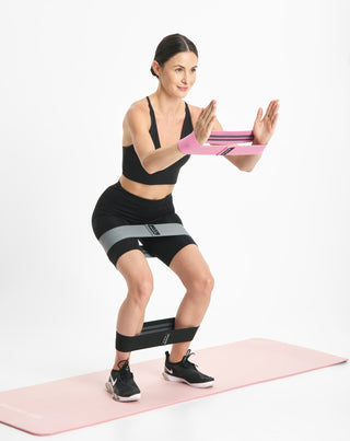 Body Functions korte weerstandsbanden voor fitness 76 cm set van 3. - 3