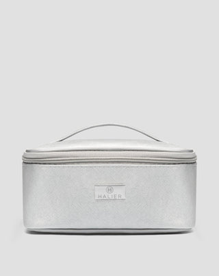 Elegant cosmeticatasje voor mannen en vrouwen zilver Halier - 1
