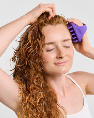 Draaibare zachte siliconen hoofdhuidmassager om de microcirculatie te stimuleren_3 - 3