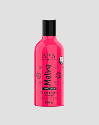Naturalny żel pod prysznic o malinowym zapachu z kwasem hialuronowym Fruit Shot Apis - 1