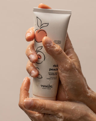 Rich Peach natuurlijke face wash gel met perzik extract 125 ml Resibo - 2