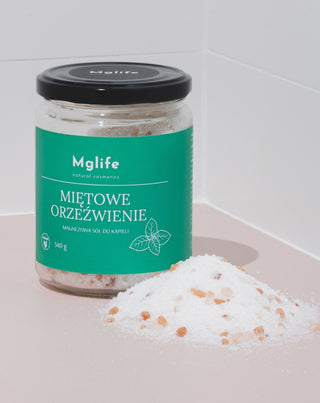 Magnesiumbadzout met Epsomzout en etherische olie, Muntverfrissing van Mglife - 2
