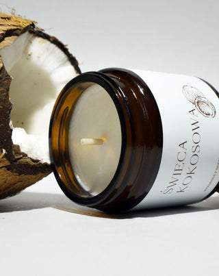 Vegan koolzaadkaars met katoenen lont kokosgeur 120 ml MgLife - 2
