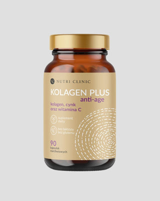 Kolagen plus anti-age capsules met collageen, zink en vitamine C Nutri Clinic 90 capsules
