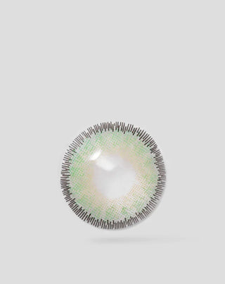 Groene kleurlenzen met zilveren strepen, groene manen nr. 3 Ovio - 3