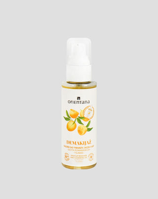 Orientana gouden sinaasappel en tsubaki gezichts- en oogmake-up remover olie