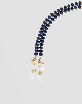 Vergulde brillenketting met lapis lazuli Mys_4 - 4