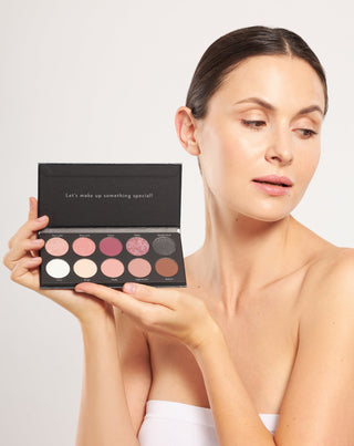 Een palet van 10 permanente oogschaduws in klassieke tinten Basic Eyeshadow Palette Nutridome - 3