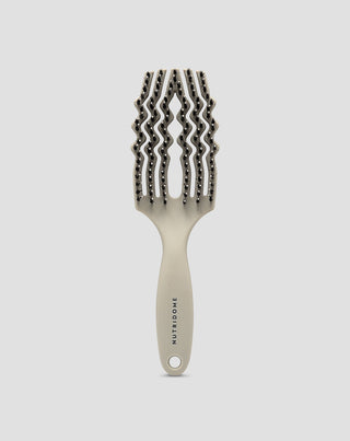 Haarborstel met natuurlijke haren in grijsbruin taupe Nutridome - 1