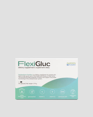 Voedingssupplement voor gewrichten, kraakbeen en botten met glucosamine en wierookextract Gardenpharm FlexiGluc 30 capsules - 1
